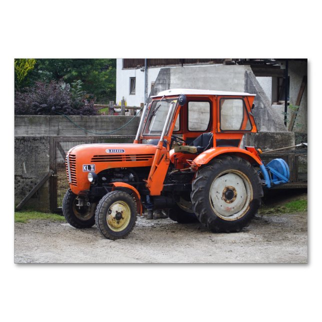 Numéro De Table Tracteur Diesel Orange Steyr KL II (Devant)