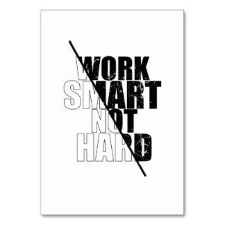 Numéro De Table travail intelligent pas dur