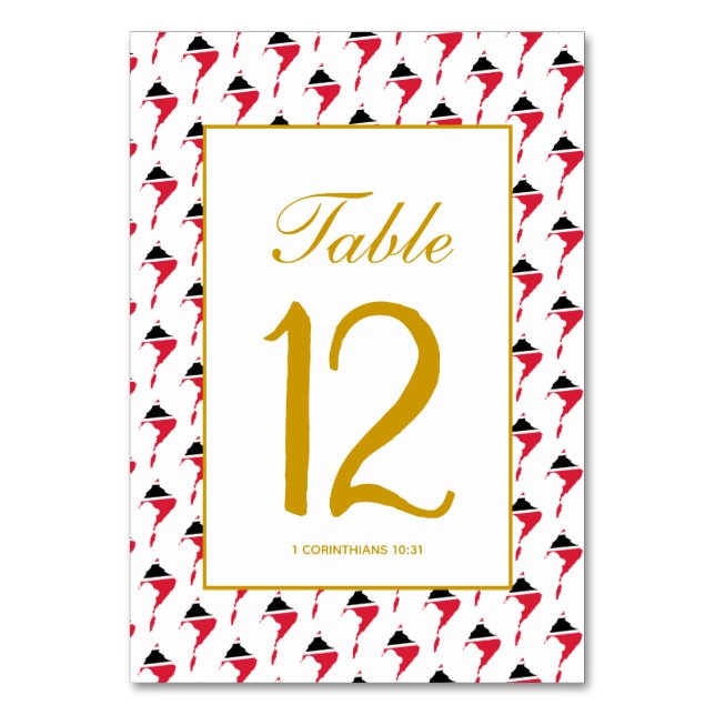 Numéro De Table TRINITÉ-ET-TOBAGO Célébration de banquet de mariag (Par défaut)