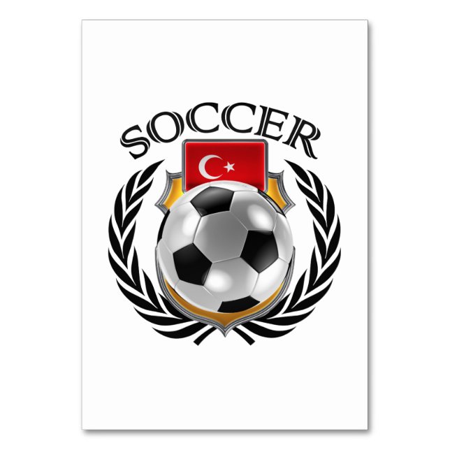 Numéro De Table Turc Soccer 2016 (Dos)