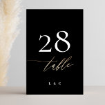 Numéro De Table Tuxedo Noir Jaune Or Calligraphie Mariage<br><div class="desc">Tuxedo Black Yellow Gold Calligraphie Mariage moderne Numéro de table - moderne et impressionnant - partie d'une collection</div>