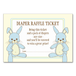 Numéro De Table Twin Boy Lapin Lapins Baby shower Déchets Raffin