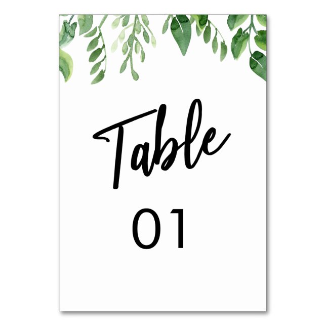 Numéro De Table Typographie d'écriture manuscrite décontractée de  (Par défaut)