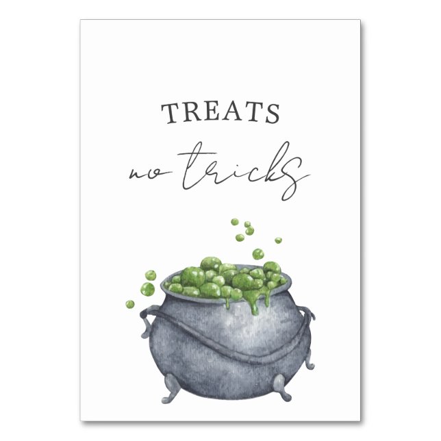 Numéro De Table Un bébé brasse l'Halloween | Traitements et pas de (Par défaut)