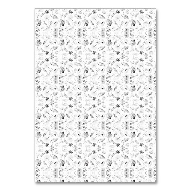 Numéro De Table Un design monochrome mettant en valeur une multitu (Par défaut)