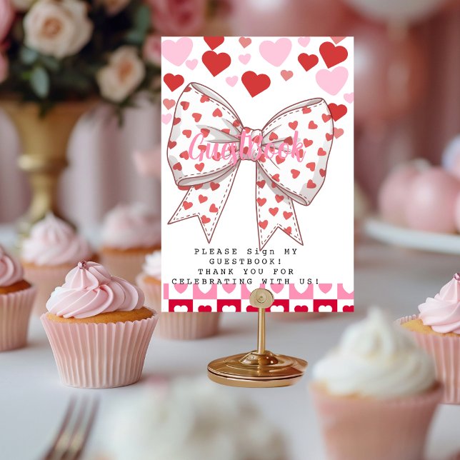 Numéro De Table Un livre d'or (A Little Sweetheart Guestbook Table Number)