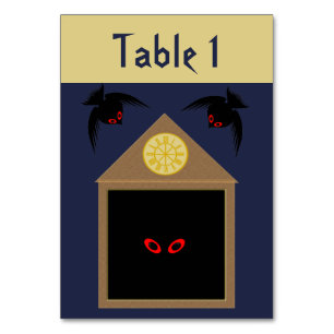 Numéro De Table Un manque de générosité de Ravens Halloween