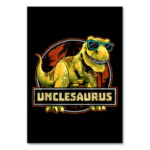 Numéro De Table Unclesaurus T rex Uncle Saurus Dinosaur