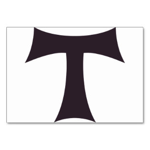 Numéro De Table Une croix tau croix Saint-Antoine