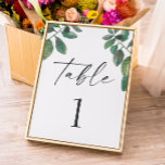 Numéro De Table Verdure aquarelle feuillage. Mariage de script ver<br><div class="desc">Numéro de tableau de script de verdure d'aquarelle pour jardin botanique ou mariage extérieur. Convient pour l'anniversaire,  l'anniversaire et toute autre fête. Veuillez me contacter si vous avez besoin d'autres articles.</div>