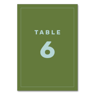 Numéro De Table Vert et bleu Wes Anderson Numéro de tableau inspir