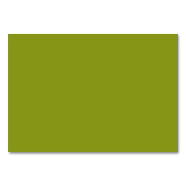 Numéro De Table Vert tendance (couleur unie) (Devant)