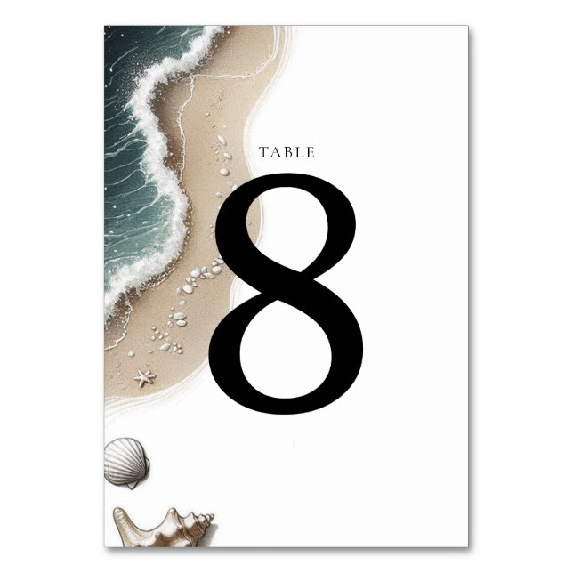 Numéro De Table Vibe de plage (Par défaut)