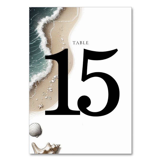 Numéro De Table Vibe de plage (Par défaut)