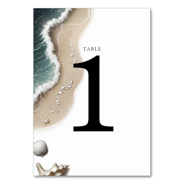 Numéro De Table Vibe de plage (Par défaut)