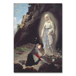 Numéro De Table Vierge Marie de Lourdes