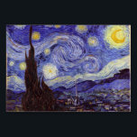 Numéro De Table Vincent Van Gogh Starry Nuit Vintage Art<br><div class="desc">Vincent van Gogh Starry Night Art Peinture Starry Night est un tableau de l'artiste post-impressionniste néerlandais Vincent van Gogh. Le ciel bleu de la nuit est rempli de nuages tourbillonnants, d'étoiles et d'une lune brillante croissant. La Nuit étoilée est la seule nocturne de la série de vues depuis la fenêtre...</div>