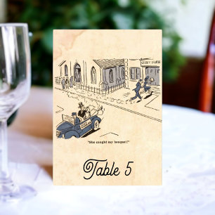 Numéro De Table Vintage Retro Vieux Funny les années 50 Comique Ru