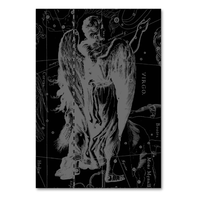 Numéro De Table Virgo Constellation Hevelius 1690 Vintage (Par défaut)