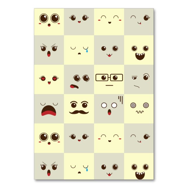 Numéro De Table Visage mignon (Par défaut)