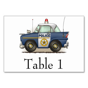 Numéro De Table Voiture de police Crusier de police