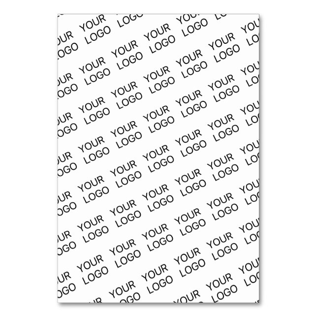 Numéro De Table Votre logo simple motif diagonal répétitif (Par défaut)