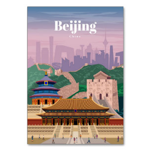 Numéro De Table Voyage Art Voyage Pékin Chine