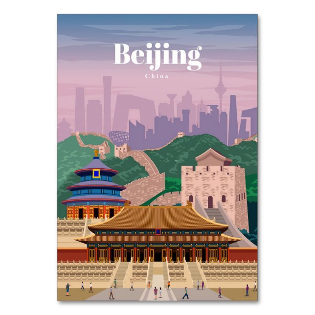 Numéro De Table Voyage Art Voyage Pékin Chine (Par défaut)