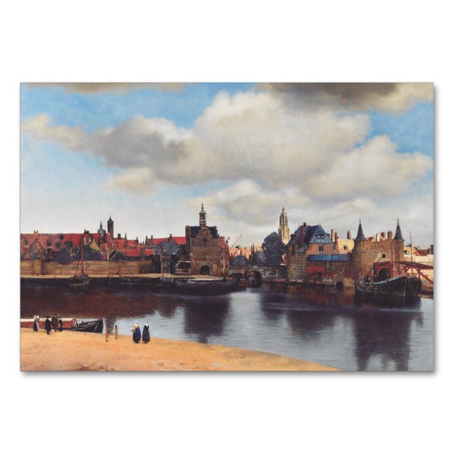 Numéro De Table Vue de Delft par Johannes Vermeer (Devant)