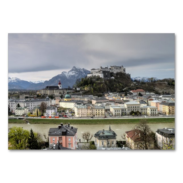 Numéro De Table Vue sur Salzbourg Autriche (Devant)