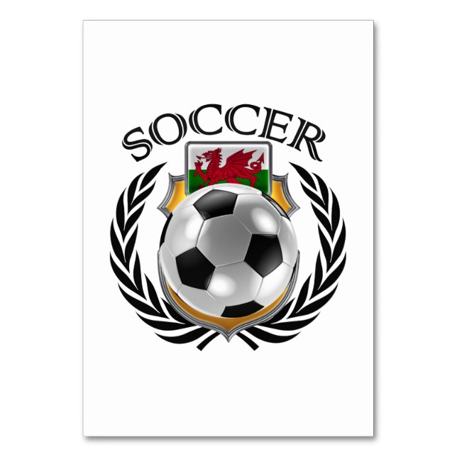 Numéro De Table Wales Soccer 2016 (Dos)