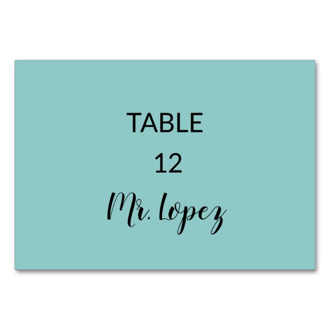 Numéro De Table Wedding  Place Card Paper - Table Decorations (Devant)