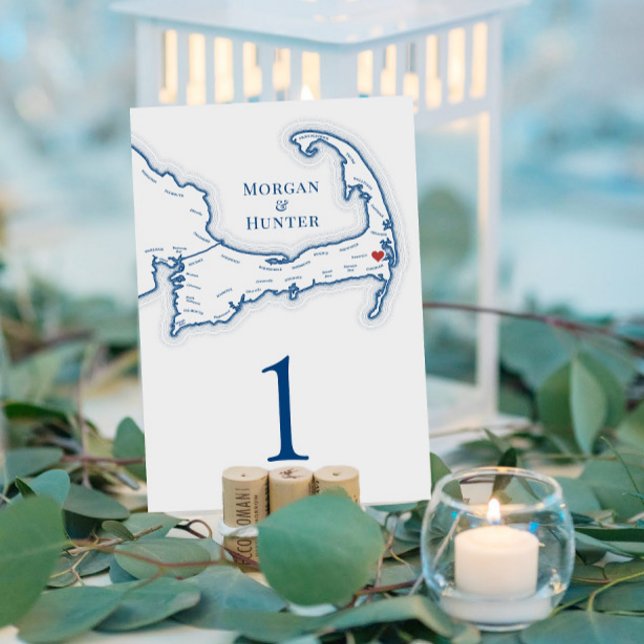 Numéro De Table Wequassett Resort Cape Cod Harwich MA Mariage (Wequassett Resort Cape Cod Map wedding table number )