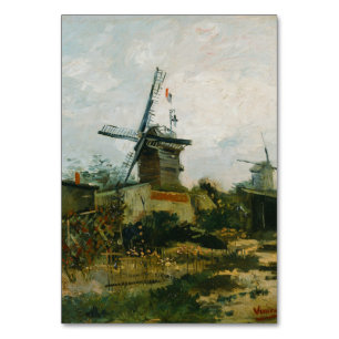 Numéro De Table Windmills sur Montmartre par Vincent Van Gogh