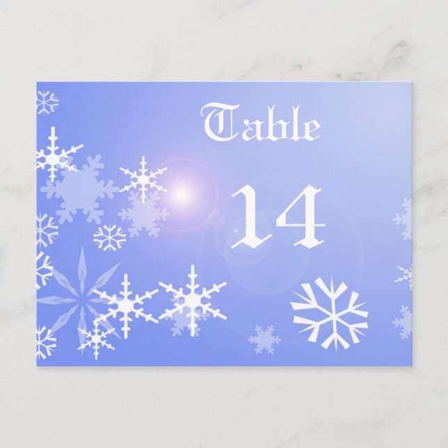 Numéro de table Xmas (Devant)