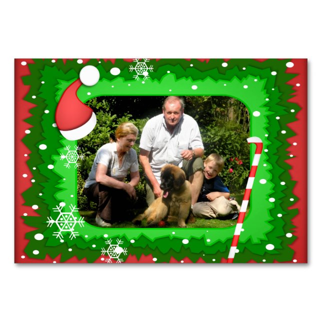 Numéro De Table Your own photo in Christmas frame ! - (Devant)