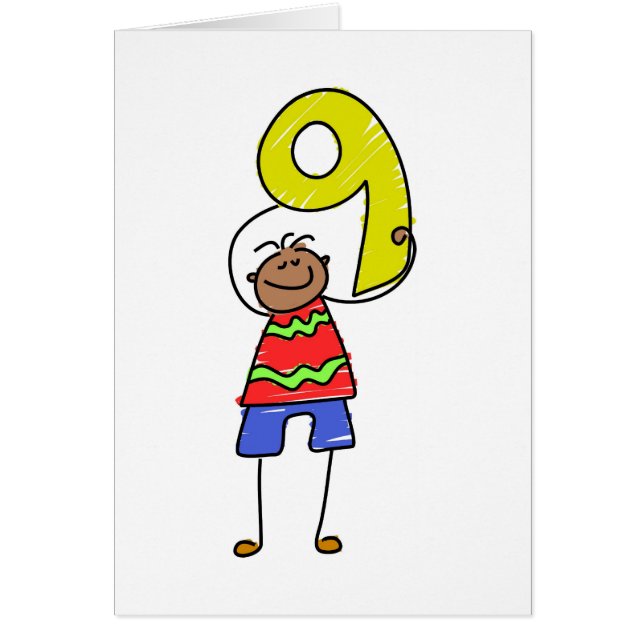 Numéro neuf enfant (Devant)