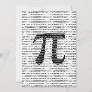 Numéro noir d'origine pi jour symbole mathématique