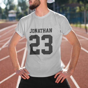 Numéro personnalisé Hommes Sport Jersey T-shirt