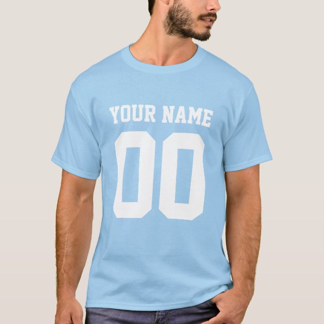 Numéro personnalisé T-shirt de football masculin (Devant)