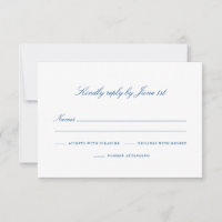 Numéro Southport élégant à la carte RSVP