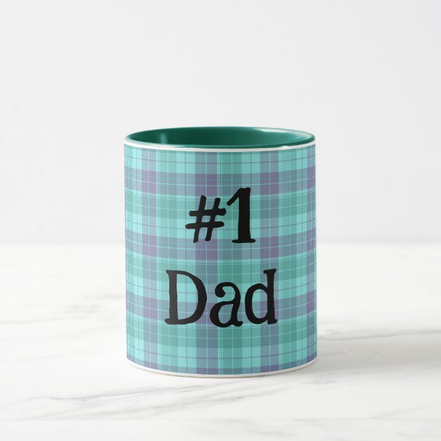 Numéro Un Papa #1 Père Coupe personnalisée Mug (Centre)