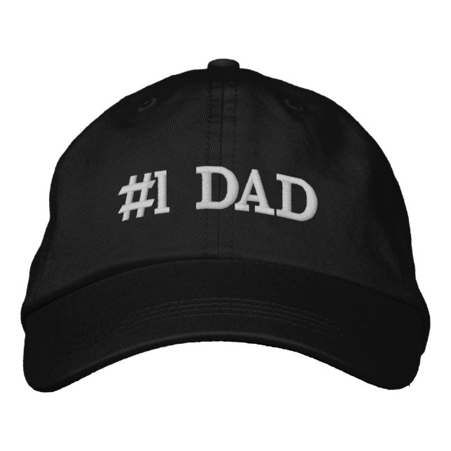 Numéro Un papa brodé Casquette de baseball (Devant)
