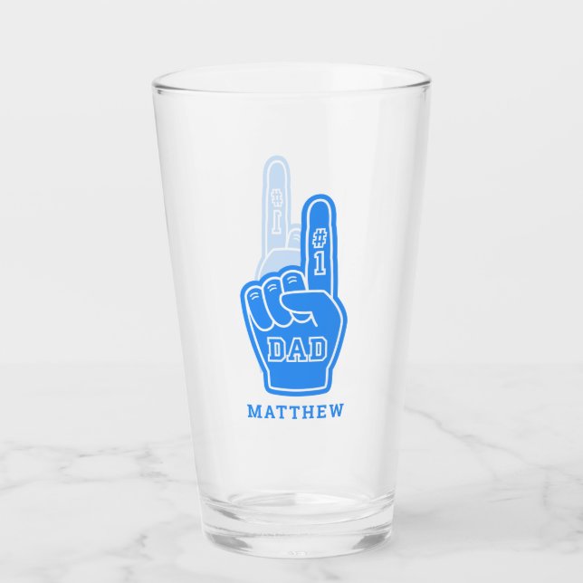 Numéro Un Papa Fête des pères Beer Verre Tumbler (Devant)