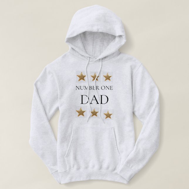 Numéro Un père Sweat - shirt à capuche (Design devant)