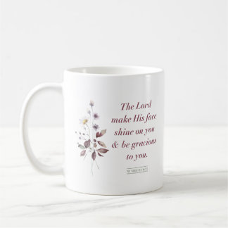 Numéros 6:25, Bible Verse Print, Mug