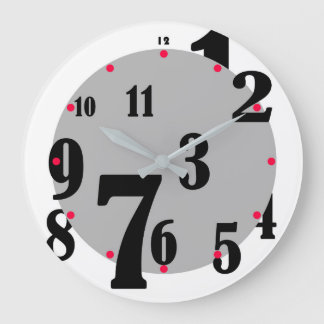 Numéros brouillés Horloge