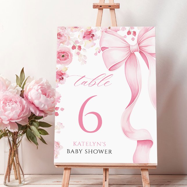 Numéros de table Coquette Baby in Bloom (Créateur téléchargé)