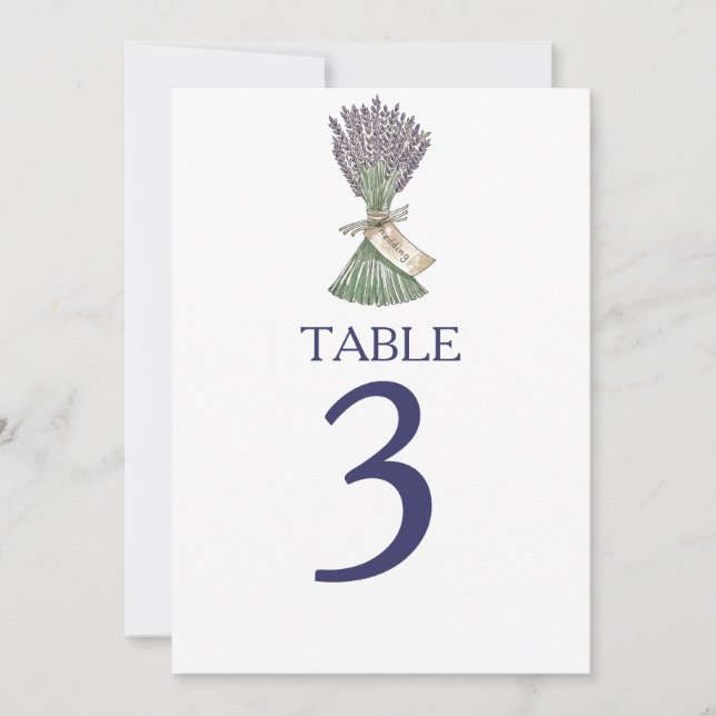 Numéros de table de mariage de jardin de campagne  (Devant)