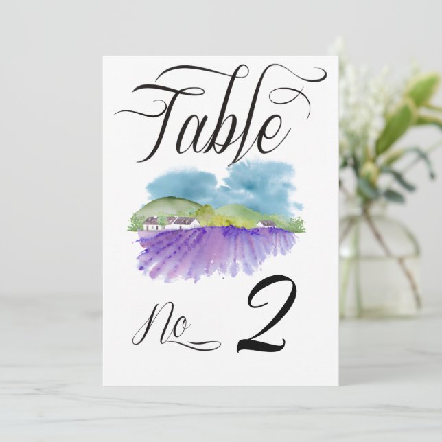 Numéros de table de mariage de vignoble toscan (Debout devant)